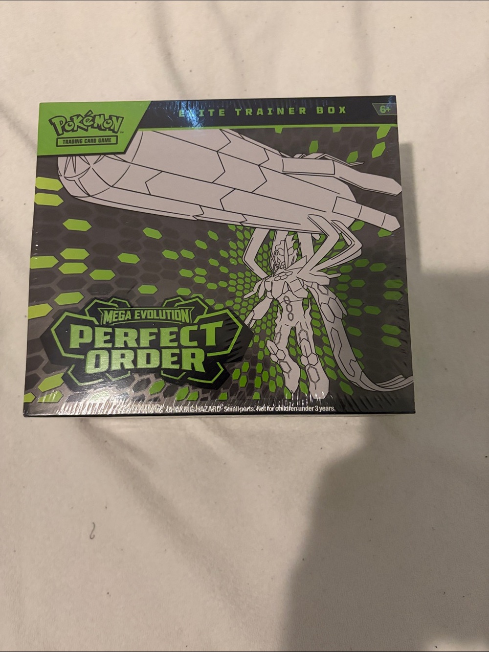 Pokémon TCG Mega Evolution Perfect Order Trainer Box - Black & Lime Green Sealed